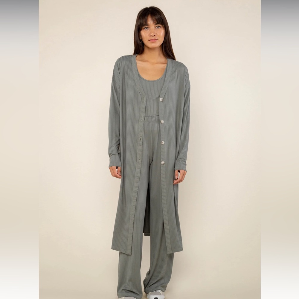 NEW Long Rib Cardigan - Picture 4 of 6